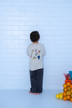 Load image into Gallery viewer, Organic Fruit Salad LS Tee - Grey Marle