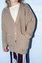 Load image into Gallery viewer, Organic Speckle Knit Cardigan - Oatmilk