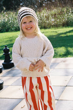 Load image into Gallery viewer, Organic Everyday Stripe Pant - Sauce