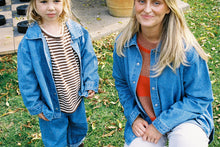 Load image into Gallery viewer, Ladies Organic Starlight Embroidery Denim Shirt Jacket