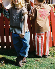 Load image into Gallery viewer, Organic Everyday Stripe Pant - Sauce