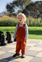Load image into Gallery viewer, Organic Cord Overalls - Brick
