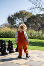Load image into Gallery viewer, Organic Cord Overalls - Brick