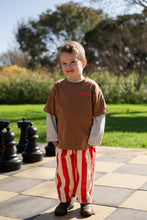 Load image into Gallery viewer, Organic Everyday Stripe Pant - Sauce