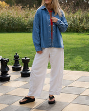 Load image into Gallery viewer, Ladies Organic Starlight Embroidery Denim Shirt Jacket