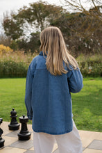 Load image into Gallery viewer, Ladies Organic Starlight Embroidery Denim Shirt Jacket