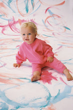 Load image into Gallery viewer, Organic Knit Zipper Starsuit - Bright Sorbet