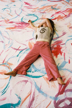 Load image into Gallery viewer, Organic Cord Frill Pant - Sorbet