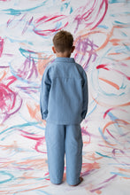 Load image into Gallery viewer, Organic Canvas Utility Pocket Pant - Duck Egg