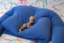 Load image into Gallery viewer, Organic Rib Stripe Knit Zipper Jumpsuit - Espresso &amp; Milk