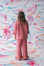 Load image into Gallery viewer, Organic Cord Frill Pant - Sorbet