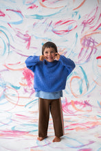 Load image into Gallery viewer, Textured Organic Slub Knit Pull Over - Cobalt