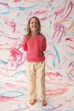 Load image into Gallery viewer, Organic Heavy Knit Tee - Bright Sorbet