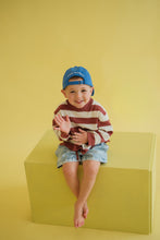 Load image into Gallery viewer, Organic Knitted Striped LS Tee - Maroon
