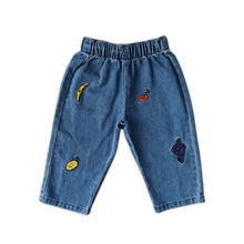 Load image into Gallery viewer, Organic Fruit Salad Denim Pants