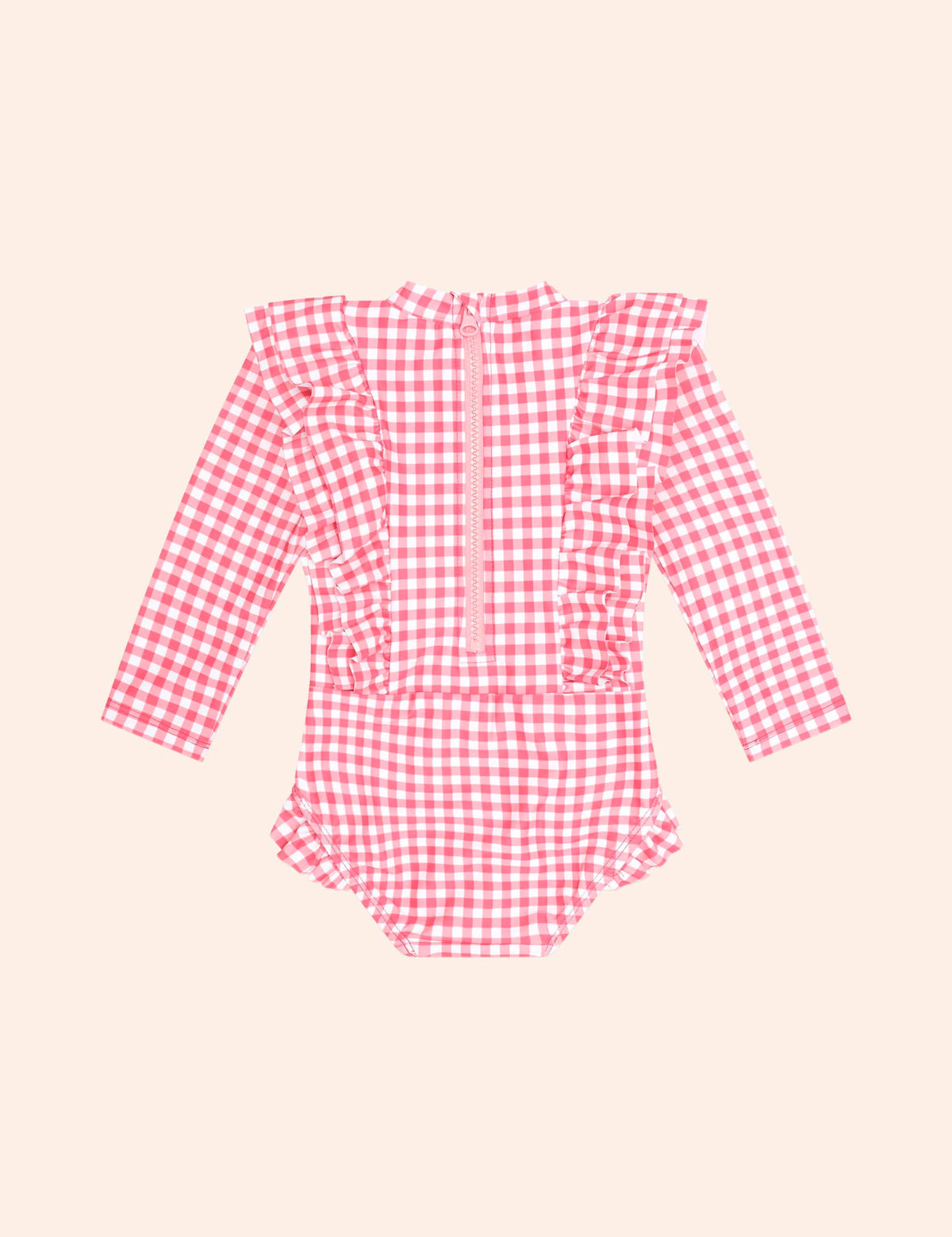 Cherry Bow Gingham Frill Swimsuit