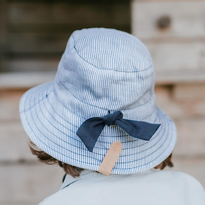 'Explorer' Reversible Classic Bucket Hat | Charlie/Indigo
