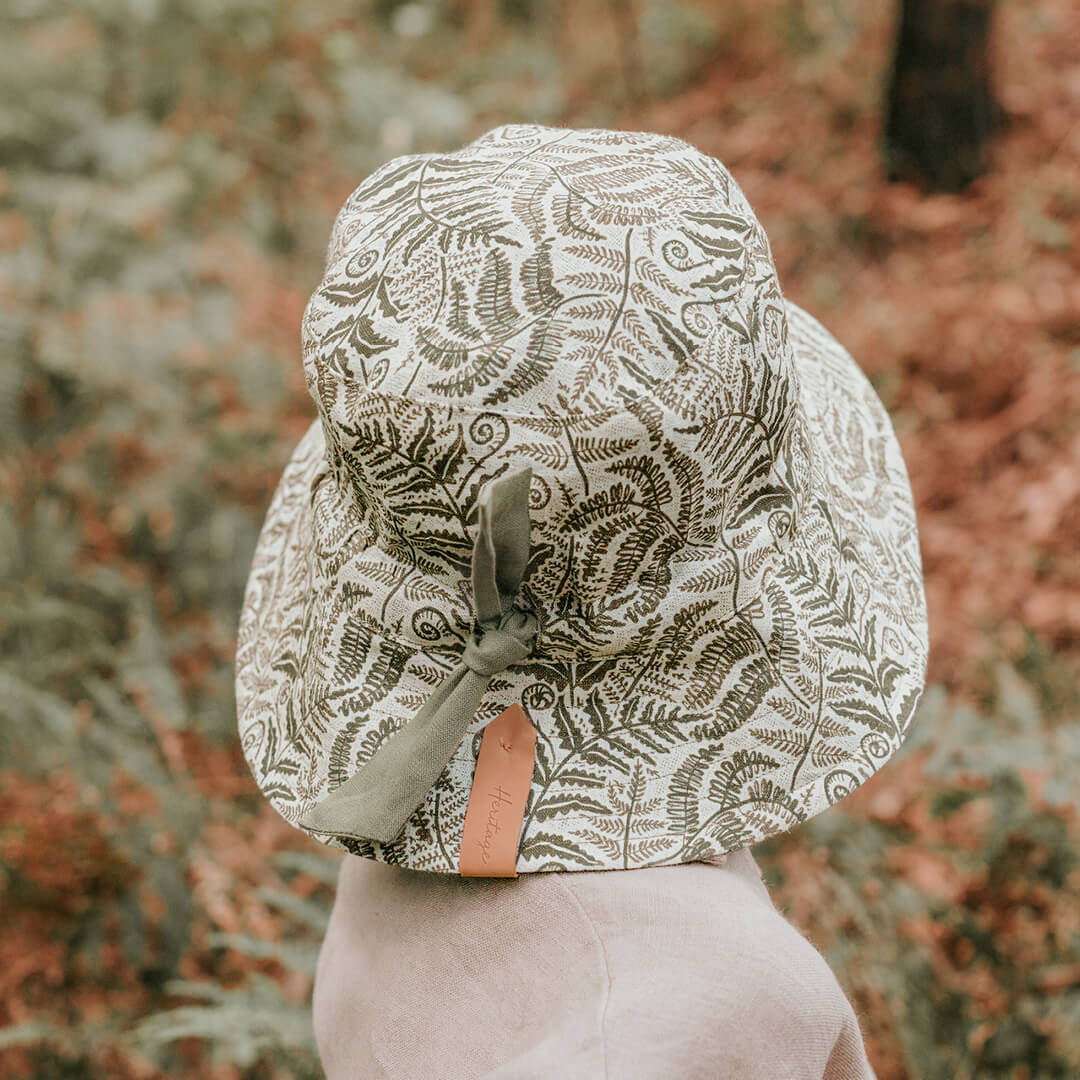 'Explorer' Reversible Classic Bucket Hat | Fern/Moss – Rosalyn + Rae