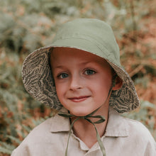 Load image into Gallery viewer, &#39;Explorer&#39; Reversible Classic Bucket Hat | Fern/Moss