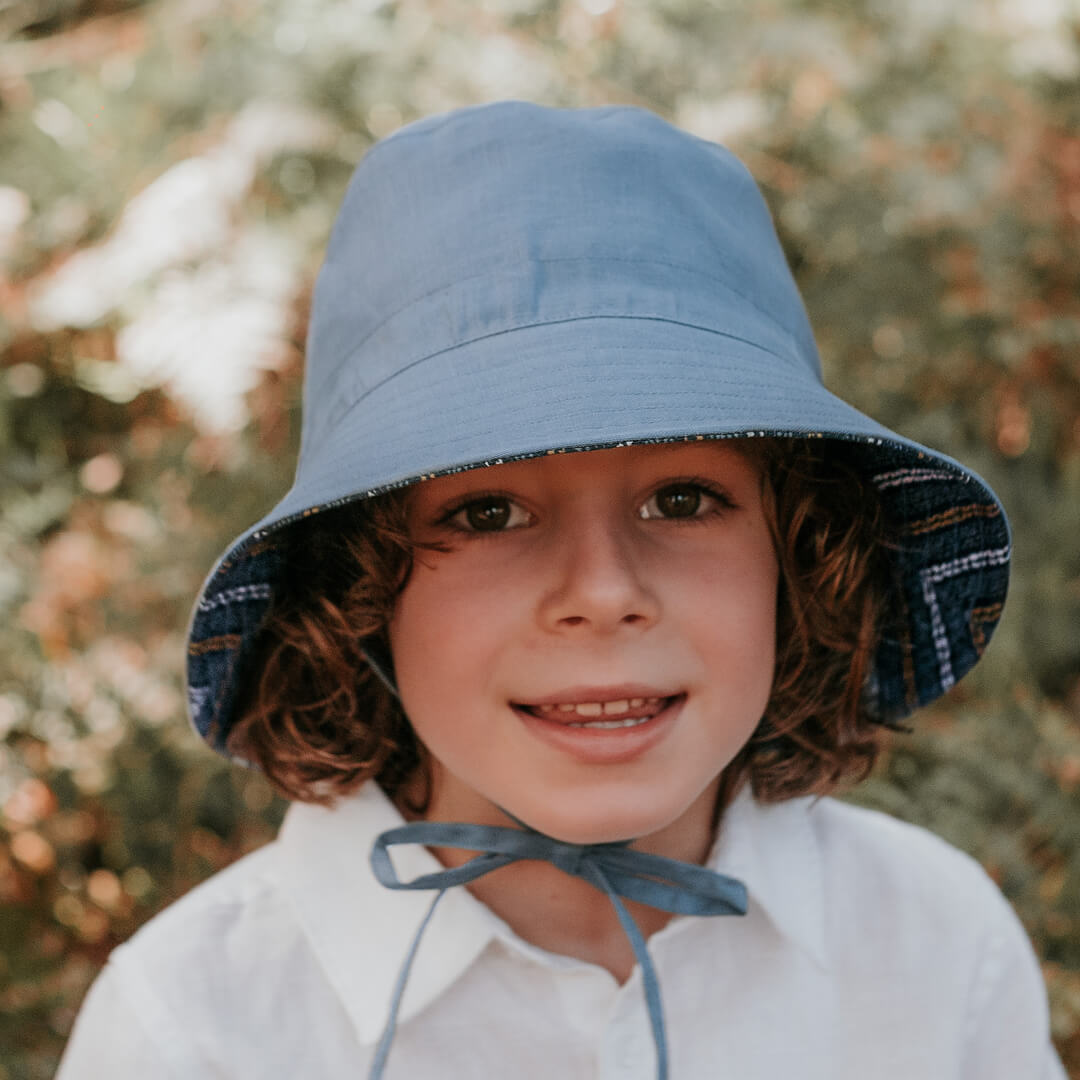 'Explorer' Reversible Classic Bucket Hat | Stanford/Steele