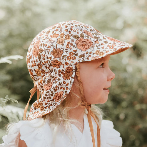 Lounger' Baby Reversible Flap Sun Hat | Marie/Maize SIZE 0-3M