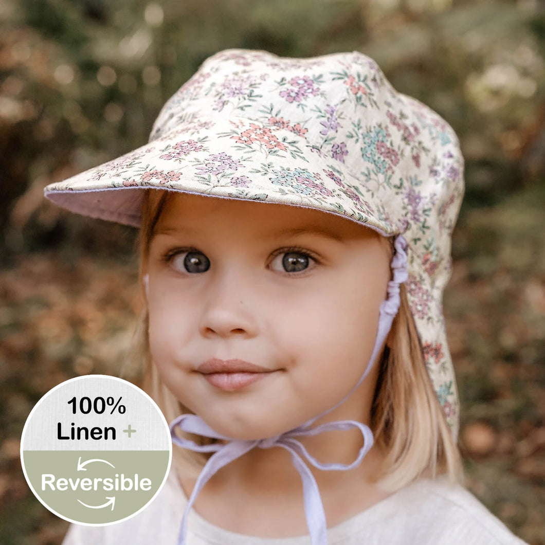 'Lounger' Baby Reversible Flap Sun Hat | Laura