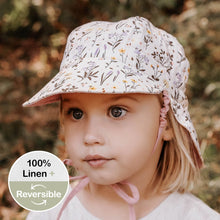 Load image into Gallery viewer, &#39;Lounger&#39; Baby Reversible Flap Sun Hat | Provence/Rosa