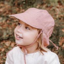 Load image into Gallery viewer, &#39;Lounger&#39; Baby Reversible Flap Sun Hat | Provence/Rosa