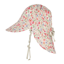 Load image into Gallery viewer, Lounger' Flap Sun Hat - Francesca / Flax