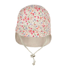 Load image into Gallery viewer, Lounger' Flap Sun Hat - Francesca / Flax