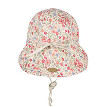 Load image into Gallery viewer, Lounger' Flap Sun Hat - Francesca / Flax