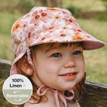 Load image into Gallery viewer, Lounger' Flap Sun Hat - Peggy / Rosa