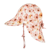 Load image into Gallery viewer, Lounger' Flap Sun Hat - Peggy / Rosa