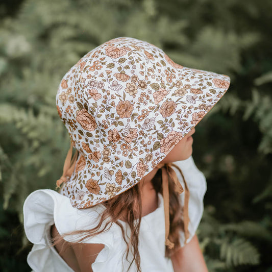 'Wander' Reversible Panelled Bucket Hat | Marie/Maize SIZE 6-13YR