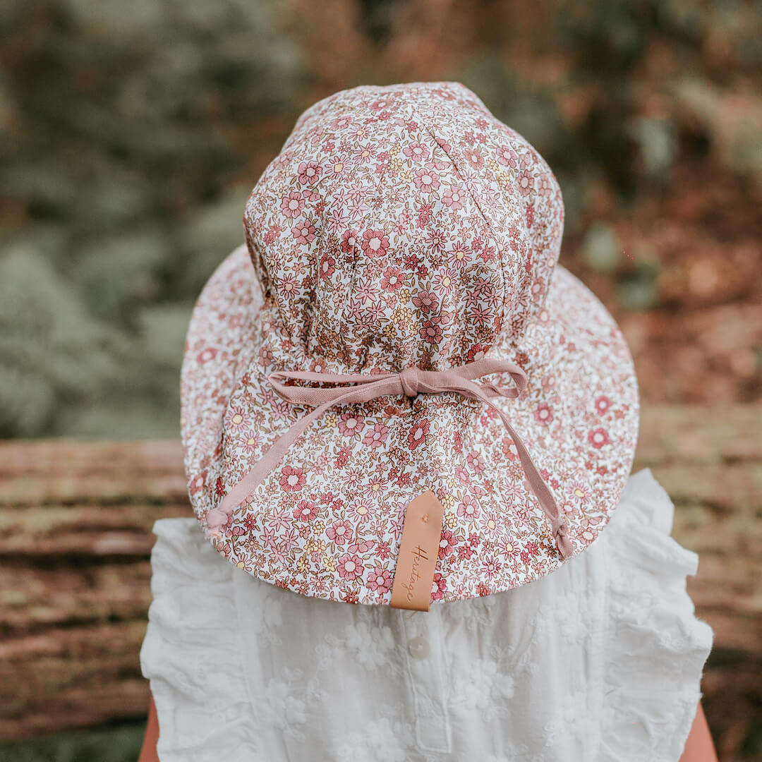 'Wander' Reversible Panelled Bucket Hat | Ramble/Rosa SIZE 6-13YR