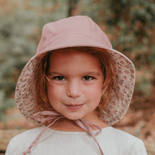 Load image into Gallery viewer, &#39;Wander&#39; Reversible Panelled Bucket Hat | Ruby/Rosa