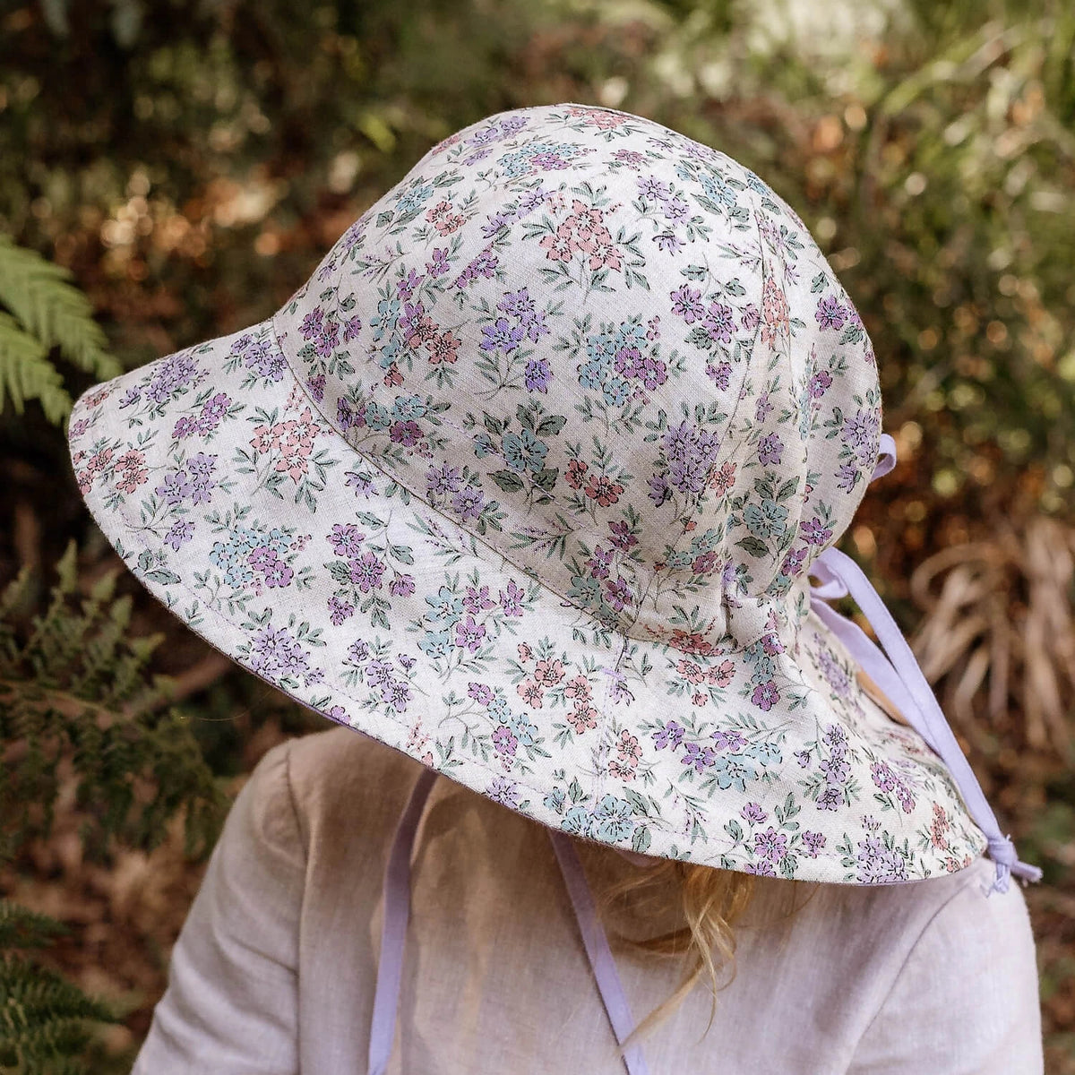 'Wanderer' Reversible Panelled Bucket Hat | Laura/Viola SIZE S