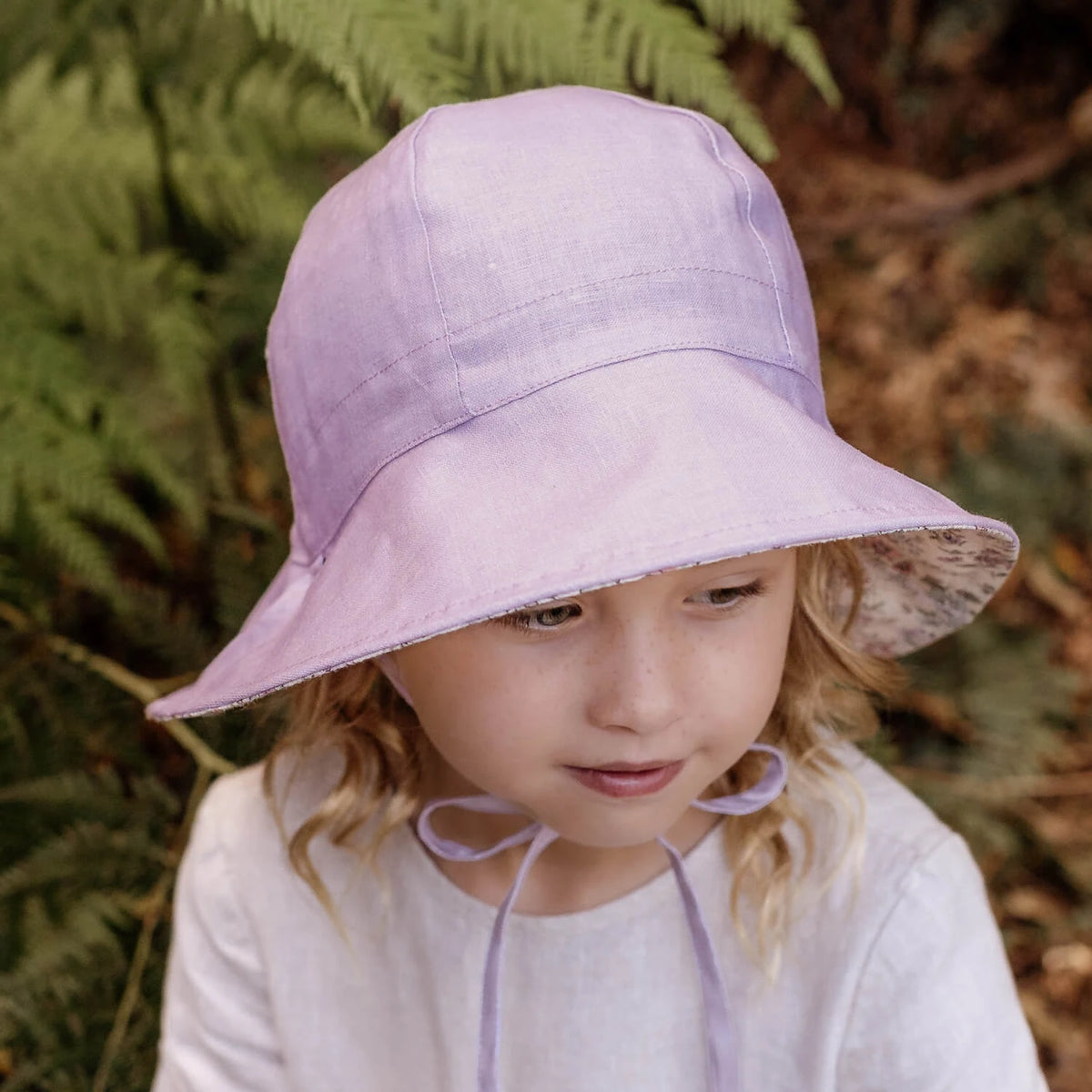 'Wanderer' Reversible Panelled Bucket Hat | Laura/Viola SIZE S