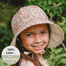 Load image into Gallery viewer, Wanderer' Panelled Bucket Sun Hat - Francesca / Flax