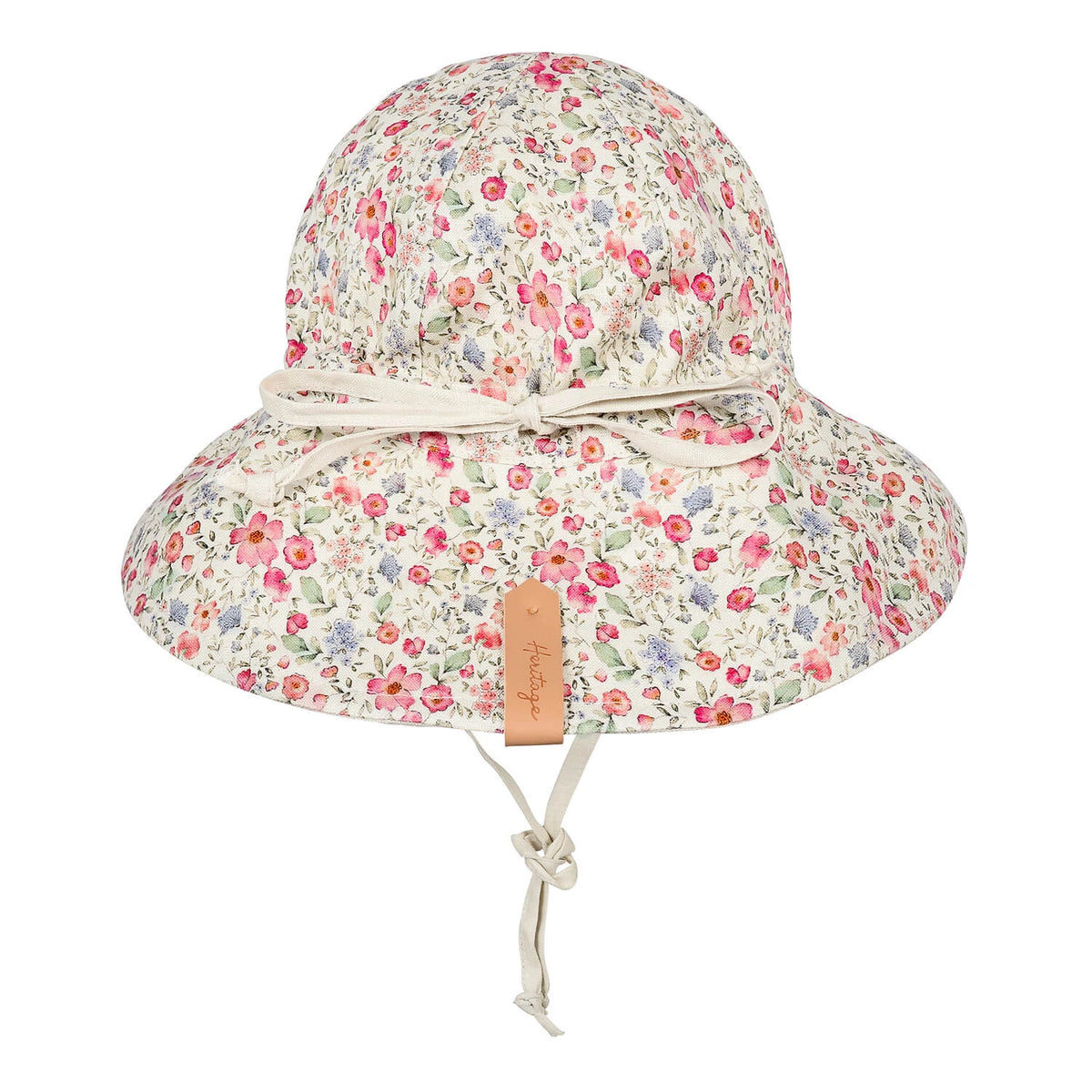 Wanderer' Panelled Bucket Sun Hat - Francesca / Flax