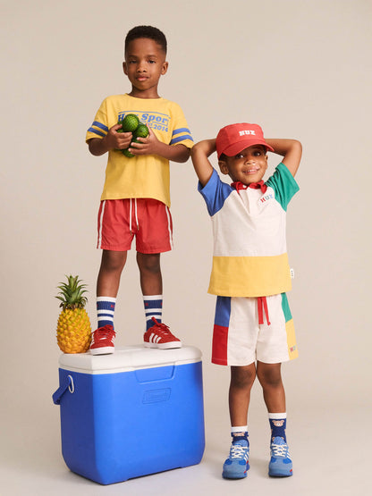 Slouchy Colour Block Raglan Polo