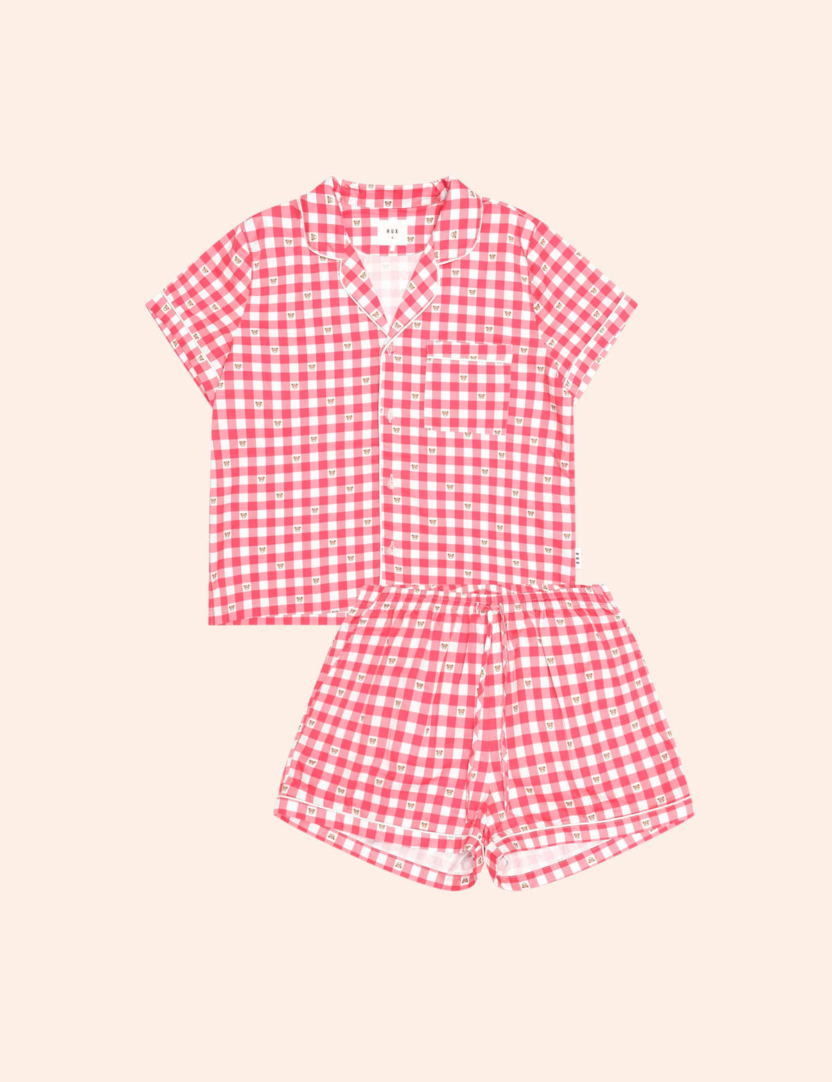 Huxbear Check Mama Bear Pjs