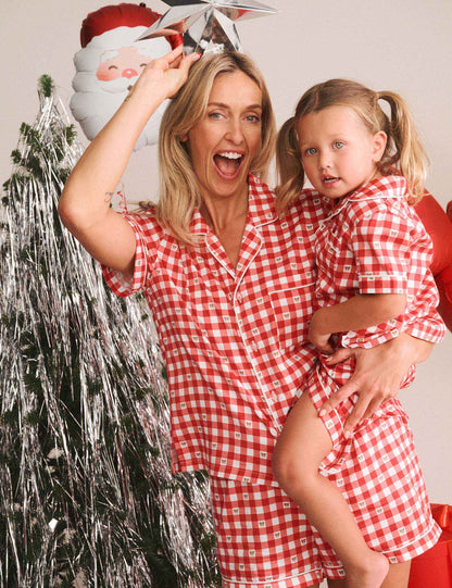 Huxbear Check Mama Bear Pjs