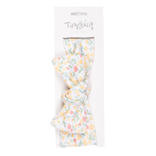 Bow Head Band | Lemon Floral