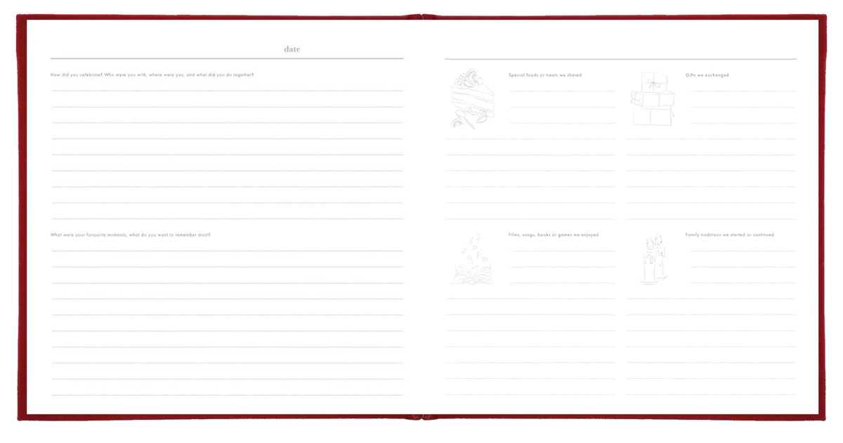 Christmas Memory Book | Family Keepsake Journal
