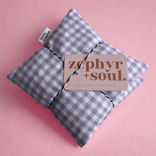 Lilac Gingham Heat Pack