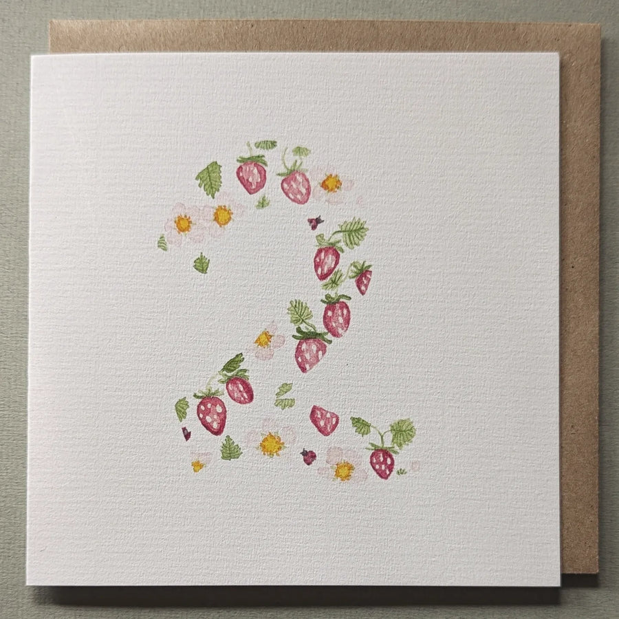 Strawberry 2 Birthday Card