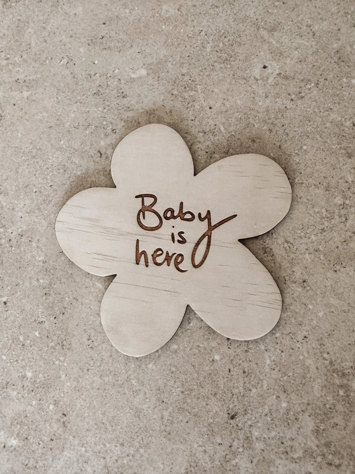 Baby is Here Plaque
