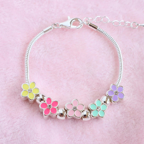 Petite Fleur Bouquet Charm Bracelet