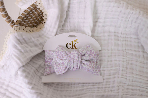 Oversized Knit Top Knot | Garden Florals